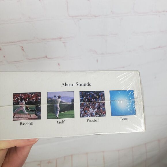 NIB Sports Soother 4 way Alarm with AM/FM Radio Sharper Image Design Home Travel - Picture 6 of 12